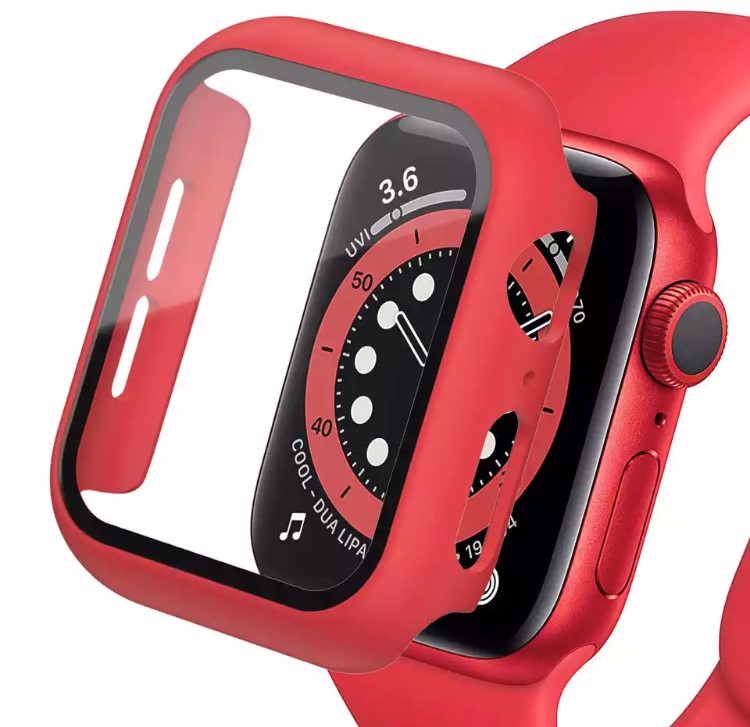buy  Case+Glass 360 For Apple Watch Series 1,2,3,4,5,6,7,8,SE